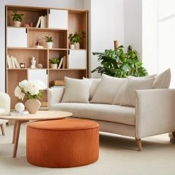 Table Basse Ronde Scandinave Bois Clair Chêne D90 Cm ORKAD -Canapé Soldes table basse ronde scandinave bois clair chene d90 cm orkad 41424 633a964439236 1200 675