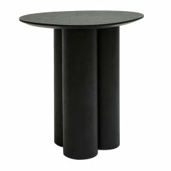 Table D'appoint Design Bois Noir L44 Cm HOLLEN