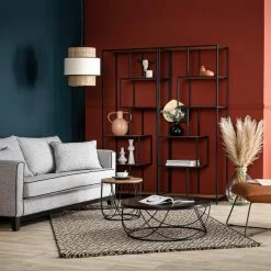 Table D'appoint Ronde Bois Clair Chêne Et Métal Noir D32 Cm LACE -Canapé Soldes table dappoint ronde bois clair chene et metal noir d32 cm lace 44031 5f76fd0f6e59a 1200 675