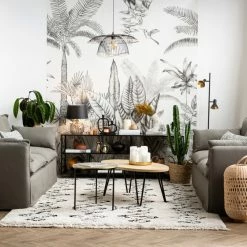 Table D'appoint Ronde En Laiton Frappé Et Métal Noir D45 Cm FLOOR -Canapé Soldes table dappoint ronde en laiton frappe et metal noir d45 cm floor 47569 607da26c856de 1200 675