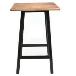 Table De Bar Design Noire L70 Cm JONES