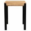 Table De Bar Extensible En Acacia Et Métal L80-135 Cm TRAP
