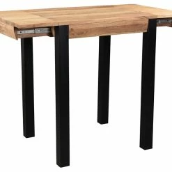 Table De Bar Extensible En Acacia Et Métal L80-135 Cm TRAP -Canapé Soldes table de bar extensible en acacia et metal l80 135 cm trap 48863 5fff1fe7c9fe5 1200 675