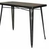 Table De Bar Industrielle En Acier L120 Cm DARK