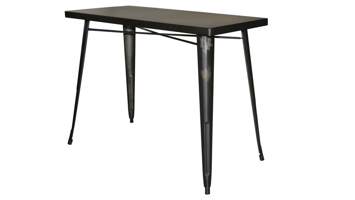 Table De Bar Industrielle En Acier L120 Cm DARK 3 Table De Bar Industrielle En Acier L120 Cm DARK