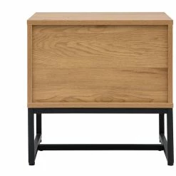 Table De Chevet 2 Tiroirs Finition Bois Clair Chêne Et Métal Noir L50 Cm LOVATO -Canapé Soldes table de chevet 2 tiroirs finition bois clair chene et metal noir l50 cm lovato 53648 63d8ed6409550 1200 675