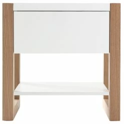 Table De Chevet Blanc Et Chêne ARMEL