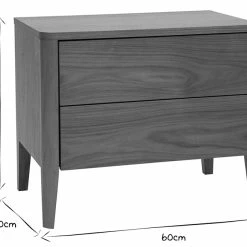 Table De Chevet Bois Foncé Noyer 2 Tiroirs L60 Cm BENJA -Canapé Soldes table de chevet bois fonce noyer 2 tiroirs l60 cm benja 51831 630f657935be8 1200 675