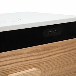 Table De Chevet Connectée Multimédia Blanc Mat Et Frêne PAVAN 16 Table De Chevet Connectée Multimédia Blanc Mat Et Frêne PAVAN -Canapé Soldes table de chevet connectee multimedia blanc mat et frene pavan 50448 624b4a75d26c7 1200 675