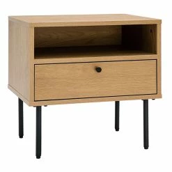 Table De Chevet Finition Bois Clair Chêne Et Pieds Métal Noir L50 Cm PERNELLE -Canapé Soldes table de chevet finition bois clair chene et pieds metal noir l50 cm pernelle 53638 63d7f5714e541 1200 675