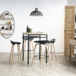 Table Haute Carrée En Manguier Massif Et Métal Noir L70 Cm YPSTER 12 Table Haute Carrée En Manguier Massif Et Métal Noir L70 Cm YPSTER -Canapé Soldes table haute carree en manguier massif et metal noir l70 cm ypster 44474 5ec3dac4ba14a 1200 675