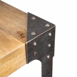 Table Haute Industrielle Rectangulaire En Manguier Massif Et Métal L88 Cm MADISON -Canapé Soldes table haute industrielle rectangulaire en manguier massif et metal l88 cm madison 41220 5bbcc64434971 1200 675