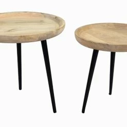 Tables Basses Gigognes Bois Clair Manguier Massif Et Métal Noir (lot De 2) PYTA 10 Tables Basses Gigognes Bois Clair Manguier Massif Et Métal Noir (lot De 2) PYTA -Canapé Soldes tables basses gigognes bois clair manguier massif et metal noir lot de 2 pyta 47567 5e4577da4a3e2 1200 675