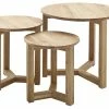 Tables Basses Gigognes Rondes Bois Clair Chêne Massif (lot De 3) DANAKIL -Canapé Soldes tables basses gigognes rondes bois clair chene massif lot de 3 danakil 45113 5bc68a0af0006 1200 675