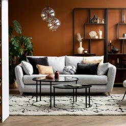 Tables Basses Gigognes Rondes Design Verre Trempé Et Métal Noir TAHL (lot De 2) - Miliboo & Stéphane Plaza -Canapé Soldes tables basses gigognes rondes design verre trempe et metal noir tahl lot de 2 miliboo et stephane plaza 48663 609a9f3f3fbfc 1200 675