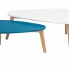 Tables Basses Scandinaves Blanc, Bleu Canard Et Bois Clair Chêne (lot De 2) ARTIK -Canapé Soldes tables basses scandinaves blanc bleu canard et bois clair chene lot de 2 artik 46730 5e70950f376dd 1200 675
