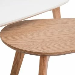 Tables Basses Scandinaves Bois Clair Chêne Et Blanc (lot De 2) ARTIK -Canapé Soldes tables basses scandinaves bois clair chene et blanc lot de 2 artik 46727 5e708feb24384 1200 675