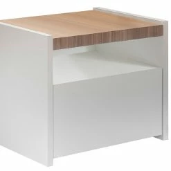 Tables De Chevet Design Avec Tiroir Blanc Mat Et Finition Chêne (lot De 2) VERDI -Canapé Soldes tables de chevet design avec tiroir blanc mat et finition chene lot de 2 verdi 51031 61b8a8aee9e9e 1200 675