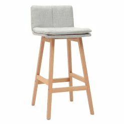 Tabouret De Bar Bois Et Gris Perle 65 Cm (lot De 2) JOAN -Canapé Soldes tabouret de bar bois et gris perle 65 cm lot de 2 joan 42667 5bd2c3463f219 1200 675