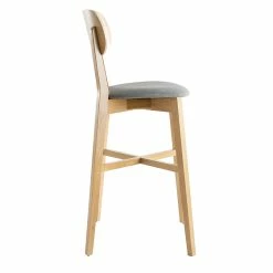 Tabouret De Bar Chêne Et Assise Gris Chiné H75 Cm LUCIA -Canapé Soldes tabouret de bar chene et assise gris chine h75 cm lucia 51323 61efcf38ee8db 1200 675