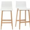 Tabouret De Bar Design Bois Et Blanc 75 Cm (lot De 2) NEW SURF -Canapé Soldes tabouret de bar design bois et blanc 75 cm lot de 2 new surf 42613 5bb76460ae088 1200 675
