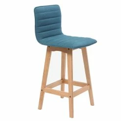 Tabouret De Bar Design Bois Et Bleu Canard 65 Cm (lot De 2) EMMA -Canapé Soldes tabouret de bar design bois et bleu canard 65 cm lot de 2 emma 42663 5bb764704b336 1200 675