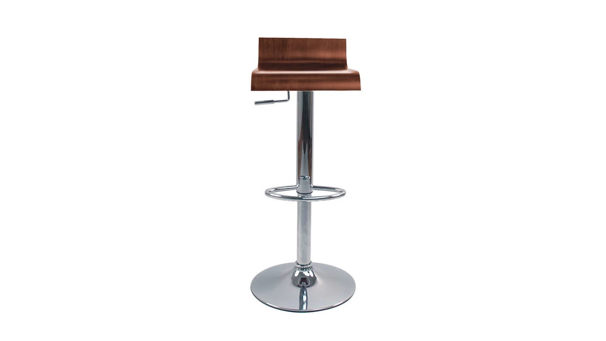 Tabouret De Bar Design En Bois Coloris Noyer SURF V2 3 Tabouret De Bar Design En Bois Coloris Noyer SURF V2