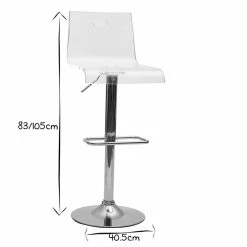 Tabouret De Bar Design En Plexiglas Transparent (lot De 2) SATURNE -Canapé Soldes tabouret de bar design en plexiglas transparent lot de 2 saturne 16488 5cd12cf7ba408 1200 675