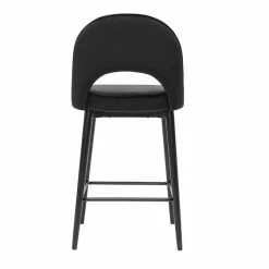 Tabouret De Bar Design En Velours Noir Et Métal H69 Cm BELLEROSE -Canapé Soldes tabouret de bar design en velours noir et metal h69 cm bellerose 51935 62f032f25ecf7 1200 675