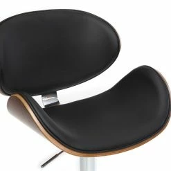 Tabouret De Bar Design Noir Et Bois Foncé WALNUT -Canapé Soldes tabouret de bar design noir et bois fonce walnut 31346 5bb763ba99bee 1200 675