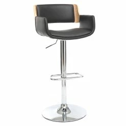 Tabouret De Bar Design Polyuréthane Noir Et Bois Clair RAY -Canapé Soldes tabouret de bar design polyurethane noir et bois clair ray 42657 5bbcc6bee4910 1200 675