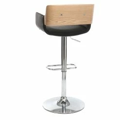 Tabouret De Bar Design Polyuréthane Noir Et Bois Clair RAY -Canapé Soldes tabouret de bar design polyurethane noir et bois clair ray 42657 5bbcc6bf1834e 1200 675