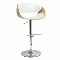 Tabouret De Bar Design Réglable Blanc Et Bois Clair BENT 10 Tabouret De Bar Design Réglable Blanc Et Bois Clair BENT -Canapé Soldes tabouret de bar design reglable blanc et bois clair bent 40341 5bb76423a3d06 1200 675