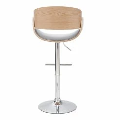Tabouret De Bar Design Réglable En Tissu Gris Et Bois Clair BENT -Canapé Soldes tabouret de bar design reglable en tissu gris et bois clair bent 48495 5f91bafcbd1a6 1200 675