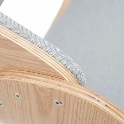 Tabouret De Bar Design Réglable En Tissu Gris Et Bois Clair BENT -Canapé Soldes tabouret de bar design reglable en tissu gris et bois clair bent 48495 5f91bb0104440 1200 675