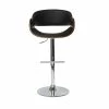 Tabouret De Bar Design Réglable Noir Et Bois Foncé BENT -Canapé Soldes tabouret de bar design reglable noir et bois fonce bent 31344 5bb763b8afe44 1200 675