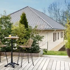 Tabouret De Bar En Fils De Résine Façon Rotin H69 Cm MAJA -Canapé Soldes tabouret de bar en fils de resine facon rotin h69 cm maja 43559 5cb5c98a3f5df 1200 675