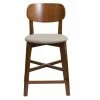 Tabouret De Bar Noyer Et Assise Marron Glacé H65 Cm LUCIA -Canapé Soldes tabouret de bar noyer et assise marron glace h65 cm lucia 52630 63724146c1b64 1200 675