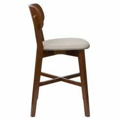 Tabouret De Bar Noyer Et Assise Marron Glacé H65 Cm LUCIA -Canapé Soldes tabouret de bar noyer et assise marron glace h65 cm lucia 52630 637241535b1e7 1200 675