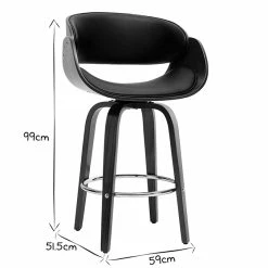 Tabouret De Bar Pivotant Noir Et Bois Foncé 65 Cm BENT 14 Tabouret De Bar Pivotant Noir Et Bois Foncé 65 Cm BENT -Canapé Soldes tabouret de bar pivotant noir et bois fonce 65 cm bent 46774 5d6933af7a0bb 1200 675
