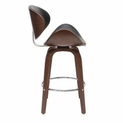 Tabouret De Bar Pivotant Noir Et Bois Foncé 65 Cm WALNUT -Canapé Soldes tabouret de bar pivotant noir et bois fonce 65 cm walnut 46778 5daedeb038e16 1200 675