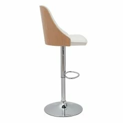 Tabouret De Bar Relevable Blanc Et Bois Clair FLUFFY -Canapé Soldes tabouret de bar relevable blanc et bois clair fluffy 51951 62da78373cdf5 1200 675