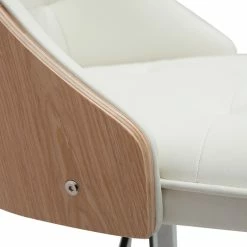 Tabouret De Bar Relevable Blanc Et Bois Clair FLUFFY -Canapé Soldes tabouret de bar relevable blanc et bois clair fluffy 51951 62da7844bd233 1200 675