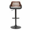 Tabouret De Bar Relevable Design Noir Et Noyer PERNIK -Canapé Soldes tabouret de bar relevable design noir et noyer pernik 52990 63246e24b784d 1200 675