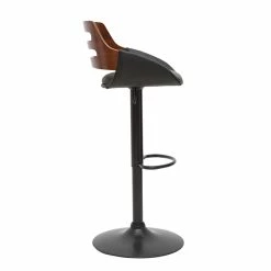 Tabouret De Bar Relevable Design Noir Et Noyer PERNIK -Canapé Soldes tabouret de bar relevable design noir et noyer pernik 52990 63246e7bccfaa 1200 675