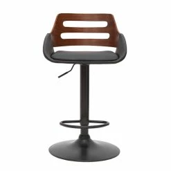 Tabouret De Bar Relevable Design Noir Et Noyer PERNIK -Canapé Soldes tabouret de bar relevable design noir et noyer pernik 52990 63246e9ceadc1 1200 675