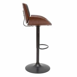 Tabouret De Bar Relevable Noir Et Bois Foncé VESPER -Canapé Soldes tabouret de bar relevable noir et bois fonce vesper 52302 630f1d5d761d7 1200 675