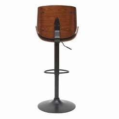 Tabouret De Bar Relevable Noir Et Bois Foncé VESPER -Canapé Soldes tabouret de bar relevable noir et bois fonce vesper 52302 630f1d672b22e 1200 675