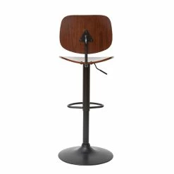 Tabouret De Bar Relevable Noyer Et Métal Noir TOBIAS -Canapé Soldes tabouret de bar relevable noyer et metal noir tobias 52296 62de5cd7b97d4 1200 675