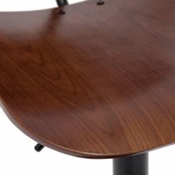 Tabouret De Bar Relevable Noyer Et Métal Noir TOBIAS -Canapé Soldes tabouret de bar relevable noyer et metal noir tobias 52296 62de5cde5ddeb 1200 675